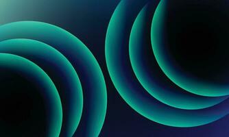 Three dimensional world dark blue circle background vector