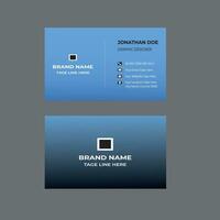 Free modern business card design template. vector