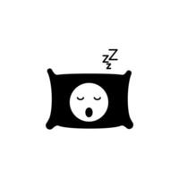 sleeping concept line icon. Simple element illustration. sleeping concept outline symbol design. vector