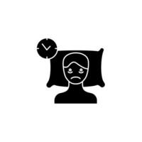 insomnia concept line icon. Simple element illustration. insomnia concept outline symbol design. vector