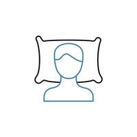slumber concept line icon. Simple element illustration. slumber concept outline symbol design. vector