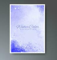 Cover template with watercolor background. Design for your cover, date, postcard, banner, logo. vector