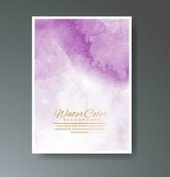 Cover template with watercolor background. Design for your cover, date, postcard, banner, logo. vector