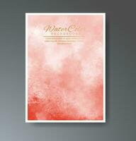 Cover template with watercolor background. Design for your cover, date, postcard, banner, logo. vector