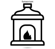 furnace icon, Vector illustration
