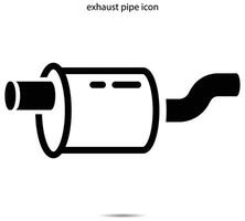 exhaust pipe icon vector