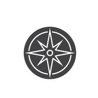 black compass line icon vector concept design template