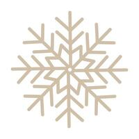 Christmas vector flat illustration with snowflake