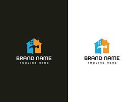 diseño de logotipo inmobiliario vector