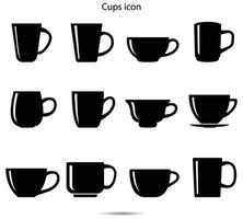 Cups icon, Vector illustration