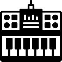 solid icon for midi vector