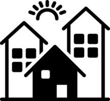 solid icon for properties vector