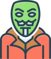 color icon for anonymous vector