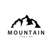 Mountain Logo Simple Design Adventure Model Silhouette Landscape Simple Modern Style Brand Product Business vector