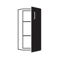 Refrigerator icon vector