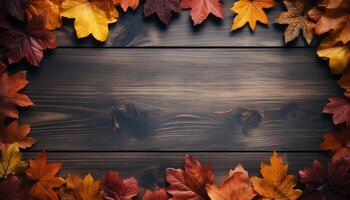 ai generado vibrante otoño colores reflejar en mojado arce árbol ramas generado por ai foto