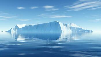 ai generado resumen azul hielo cristal refleja naturaleza congelado frescura generado por ai foto