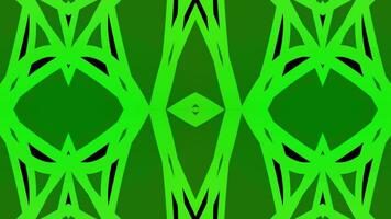 kaleidescope grön Färg bakgrund video