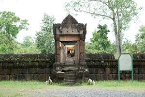 nang Phaya castillo, buntharik distrito, ubon ratchathani provincia, Tailandia foto