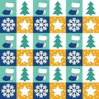 Christmas pattern on a Bauhaus-Style. Minimalist print. Vector. vector