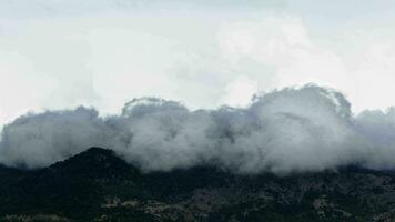 Telephone base station among the rain clouds video