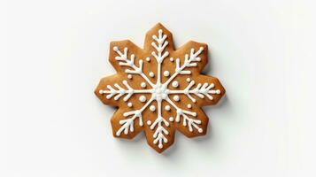 AI generated Gingerbread Isolated on the White Background photo