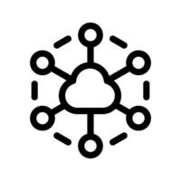 Cloud Data Icon Vector Symbol Design Illustration