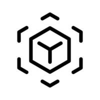 3D Modeling Icon Vector Symbol Design Illustration