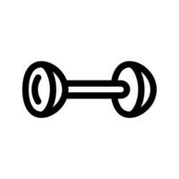 Dumbbell Icon Vector Symbol Design Illustration