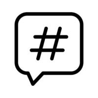 hashtag icono vector símbolo diseño ilustración