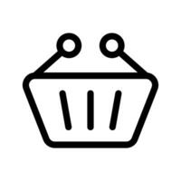 Shopping Basket Icon Vector Symbol Design Illustration