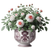 AI generated Damask rose flower, photos and then edited. png