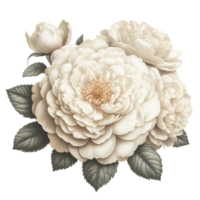 AI generated Damask rose flower, photos and then edited. png