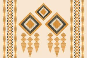 étnico ikat tela modelo geométrico estilo.africano ikat bordado étnico oriental modelo marrón crema antecedentes. resumen,vector,ilustración.textura,ropa,marco,decoración,alfombra,motivo. vector