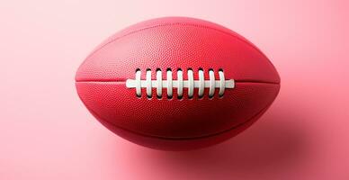 AI generated Leather American football ball on isolated background - AI generated image photo
