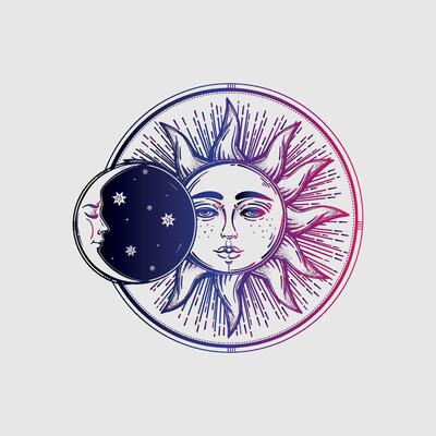  Sun And Moon Tattoo Vector Art, Icons, and Graphics for Free Download