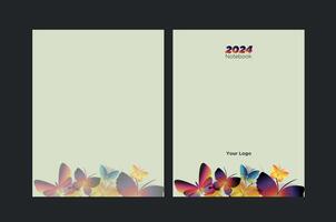 NoteBook cover page design. vector