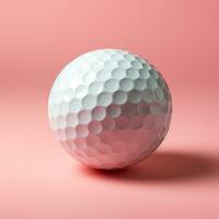 ai generado golf pelota aislado en un ligero fondo, deporte de aristócratas - ai generado imagen foto