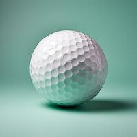 AI generated Golf ball isolated on a light background, sport of aristocrats - AI generated image photo