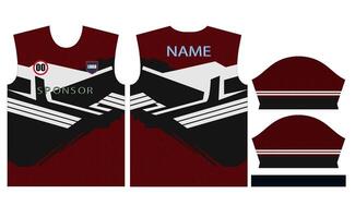 soccer jersey design for sublimation or football cricket jersey design vector