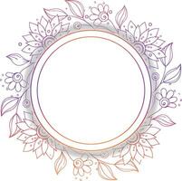 Birthday frame flower  decoration vector