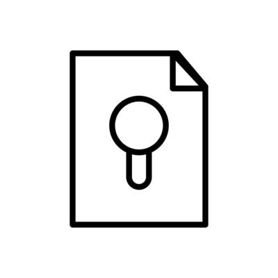 Magnifier icon, simple style 14542253 Vector Art at Vecteezy