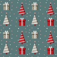 Hand drawn christmas pattern design background. Vector. vector