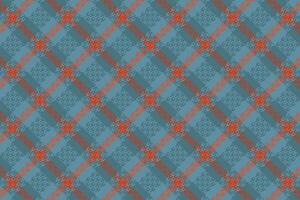Tartan plaid pattern with texture and retro color. vector