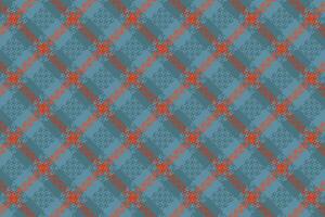 Tartan plaid pattern with texture and retro color. vector