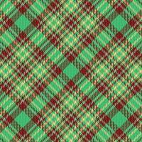 Tartan plaid pattern with texture and retro color. vector