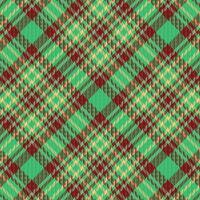 Tartan plaid pattern with texture and retro color. vector