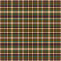 Tartan plaid pattern with texture and retro color. vector