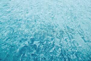 Winter frost patterns on the glass photo