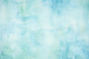 AI generated Abstract blue watercolor texture with wet brush strokes for wallpaper design photo